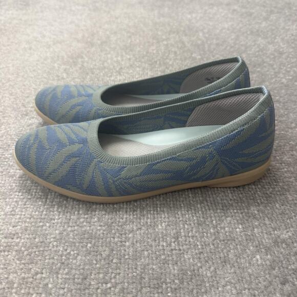 LifeStride Bzees Air Step Shoes Womens Size 7.5 Blue Green Ballet Flats Slip On - Picture 1 of 12